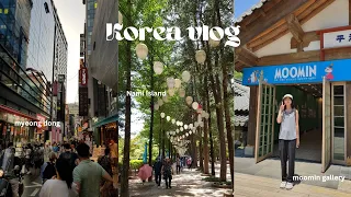 korea vlog #2 🌷| going to nami island, exploring myeongdong, cute stuff literally everywhere