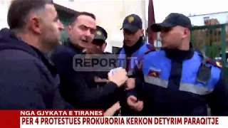 Report TV - Deputetët e PD tentojnë të hyjnë me forcë në seancë, Salianji shtyn policin