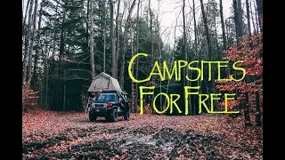 How to find FREE CAMPSITES everywhere!