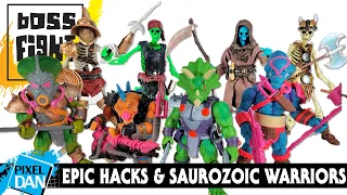 Rad Skeletons & Dino Doodz! | Saurozoic Warriors and Epic HACKS Wave 1 Boss Fight Figures Review