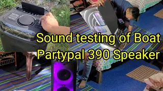 Un-booxing Boat Partypal 390 party Speaker 🔊 and testing it's sounds