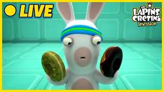 [🔴 LIVE ] Le Grand Test des Lapins 🐰 LES LAPINS CRETINS INVASION |Dessins animés