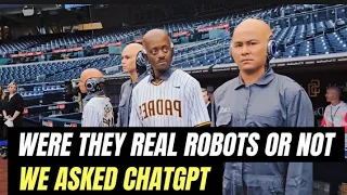 Real Robots or Not We asked chatGPT about AI ROBOTS AT  CHARGERS GAME AI ROBOTS NFL FOOTBALL GAME