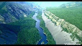 Река Малый Енисей. Сибирь.