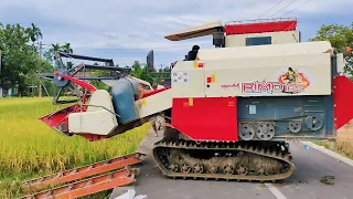 Amazing Combine Harvester Machine On Process and Harvesting Rice Agricultural Product | #24