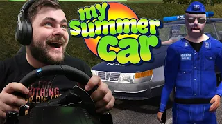 Pościg Policyjny, DZIEŃ NA KIEROWNICY - My Summer Car #135