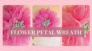 Flower Petal Mesh Wreath | Disco Ball Center