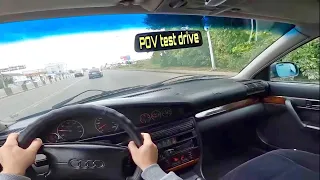 1995 Audi A6 C4 (2.8 AT V6) POV Test Drive