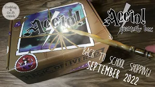 Accio Box September 2022 : Back to School Shopping in Diagon Alley : Quarterly Box : Harry Potter