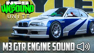 NFS UNBOUND UNITE - BMW M3 GTR ENGINE SOUND - AMAZING 💥