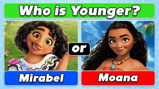 Guess Who's Younger | Disney Characters Quiz