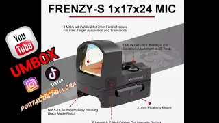 UMBOX Vector Optics frenzy-s 1x17x24 mos 3moa GX4 Graphene - Grafeno