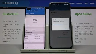 Huawei P40 vs Oppo A54 5G - Geekbench 5 OpenCL Test