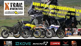 KOVE 800 X Superadventure VS Yamaha Tenere 700, KTM 790 R, Suzuki V-Strom 800 y Honda Transalp 750