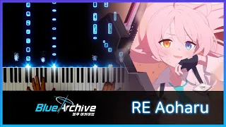 RE Aoharu - Blue Archive 4th PV BGM (Piano Cover + Sheet Music)