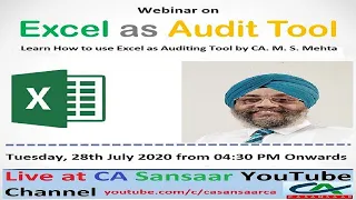 Using Excel as an Auditing Tools - Excel Tips and Tricks | How to use Excel as an Audit Tool