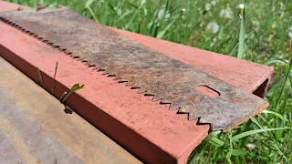 This homemade product is made from an old saw !!! You have never seen this before!