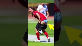 🤣🤣 Crazy Moments in Women's Football #shorts