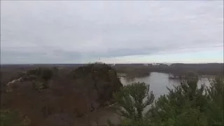 Starved Rock State Park, Illinois, USA "Lovers' Leap" with Phantom 3 Professional Quad Copter Drone