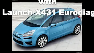 Citroën C4 Picasso Gearbox adaptation with Launch X431 Eurodiag