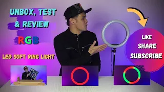 Affordable RGB Led Soft Ring Light MJ33(Unbox, Test & Review) #morizmusicandmore