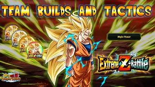 TEAM BUILDS & TACTICS FOR BEATING ALL 30+ STAGES!! TEQ SUPER SAIYAN 3 ANGEL GOKU EXTREME Z BATTLE!!