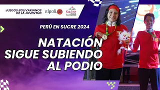 Sucre 2024 | YASMÍN SILVA, VICENTE FLORES Y VASCO ASPARRIA BRILLARON EN NATACIÓN | Día 5