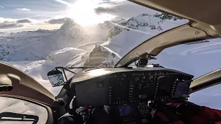 Flying with Air Zermatt - 4K Cockpit Video & Audio