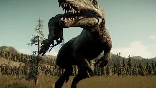 The life of Baby T-rex and Spinosaurus about 99 million years ago - Jurassic World Evolution 2 (4K)