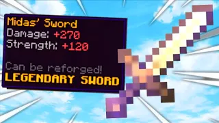 I crafted my OWN Midas Sword on Skyblock