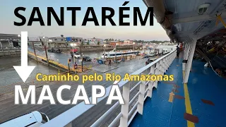 Viagem de barco na seca  outubro 2023 de Santarém a Macapá, pelo Rio Amazonas AMAZÔNIA