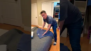How to fold long sleeve shirts the US Navy Way