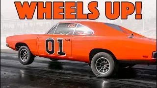 The General Lee Goes Drag Racing (and Pulls the Wheels!)