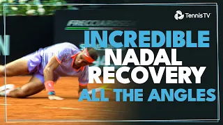 INCREDIBLE Rafa Nadal Recovery: All The Angles | Rome 2024