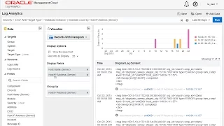 Searching for Log Entries Using Oracle Log Analytics Cloud Service