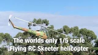 Worlds only flying 1/5 scale Skeeter RC Helicopter