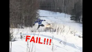 Snowmobile fail compilation !!!