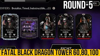 My Battle 100 Reward. Fatal Remastered Black Dragon Tower Bosses 100 | MK MOBILE