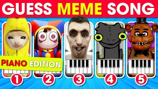 Guess Meme Song | Famous Meme Song Piano Editon, Toothless, Freddy Fazbear, Skibidi Toilet..! #326