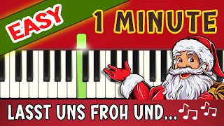 EASY PIANO TUTORIAL - LASST UNS  FROH UND MUNTER SEIN - Nikolauslieder Weihnachtslieder Nikolaus