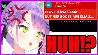 【Hololive】Towa's Fan Can't Stop Making Fun Of Her Boob Size【Eng Sub】