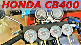 HONDA CB400 VTEC1 повторная синхронизация карбов