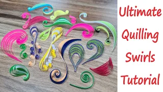 How to make Quilling Swirls - The ultimate mega tutorial - DIY Quilling