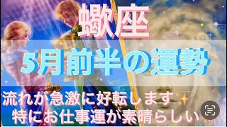 蠍座♏️さん⭐️5月前半の運勢🔮流れが急激に好転します✨特にお仕事運が素晴らしい✨タロット占い⭐️