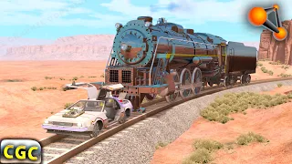 Steam train crashes #6 BeamNG Drive