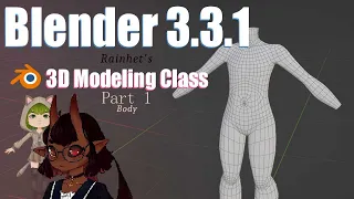 Blender Part 1 How to Make a Body || VTuber Vrchat Avatar Tutorial 2022