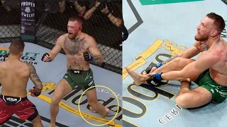 Watch: The Exact Moment Dustin Poirier Broke Conor McGregor’s Leg by Checking His Leg Kick