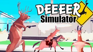 Симулятор ЧОКНУТОГО ОЛЕНЯ! Самая УГАРНАЯ Игра DEEEER Simulator от Cool GAMES