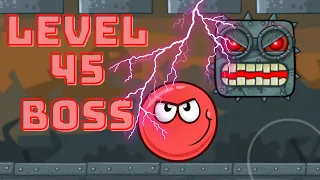 Red Ball 4 Level 45 Playthrough / Walkthrough - Box Factory BOSS