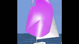 DynaSim by WB-Sails - ripping the spinnaker